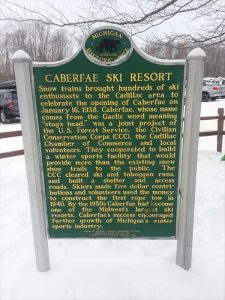 Caberfae Ski Resort Historical Marker