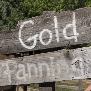 Gold Panning Sign