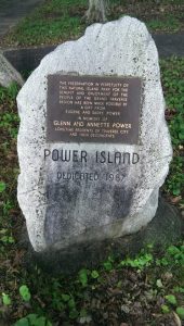 Power Island Dedication Rock