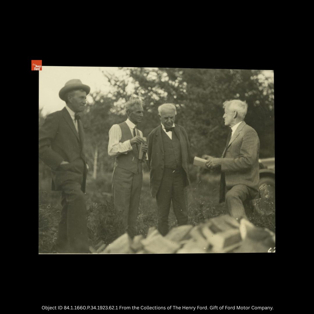 On August 17, 1923, Ford, Edison & Firestone arrived in Escanaba aboard a luxury yacht for a legendary camping trip and tire innovation.