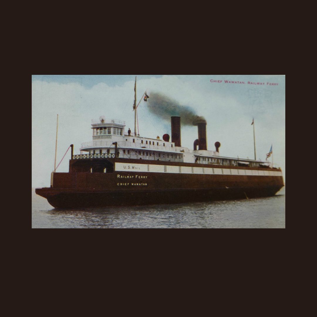 On August 21, 1984, the Chief Wawatam made her final voyage, ending over 70 years of coal-fired ferry service across the Straits of Mackinac.