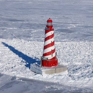 Discover the history of White Shoal Light, the tallest lighthouse on the Great Lakes and Michigan's iconic red and white striped beacon.